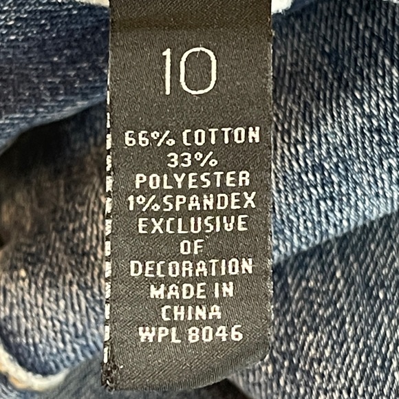 INC DENIM SIZE 10 Women's Blue REGULAR FIT BOOTLEG JEANS MARK ON BACK - Picture 7 of 10